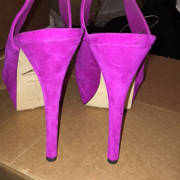BRIAN ATWOOD REAL SUEDE COMFY AF PLATFORM SLINGBACK PEEPS SIZE 9 - Picture 7 of 11